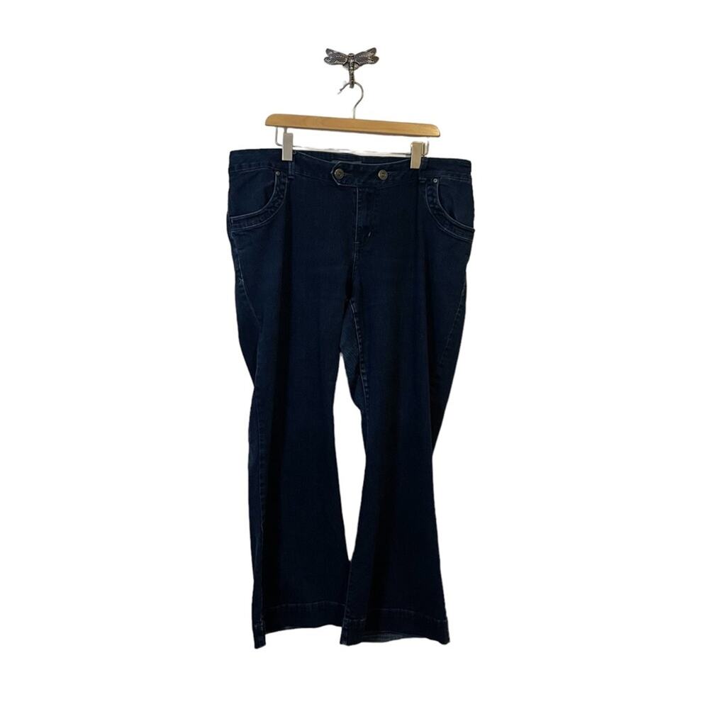 Venezia Flare Blue Jean Stretch Trouser Venezia Size 4 Average Moderately Curvy